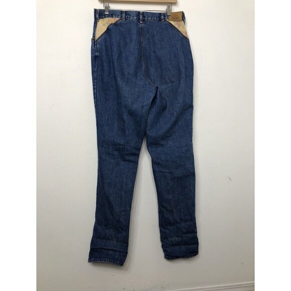 Vintage 59th St Bridge Wear 34X32 Denim Jeans Tapered Extreme High Rise - Picture 3 of 8
